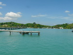 Golf von Phang Nag Seakayak  Abfahrt im Hafen in der Po Bay der Landungspier (TH).